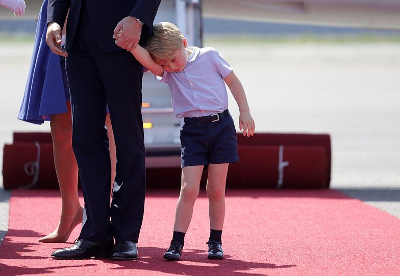 Die britischen Royals bei der Ankunft in Berlin