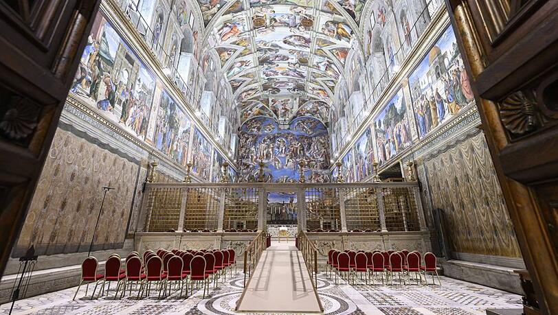 In der Sixtinischen Kapelle wurde der neue Papst gewählt.