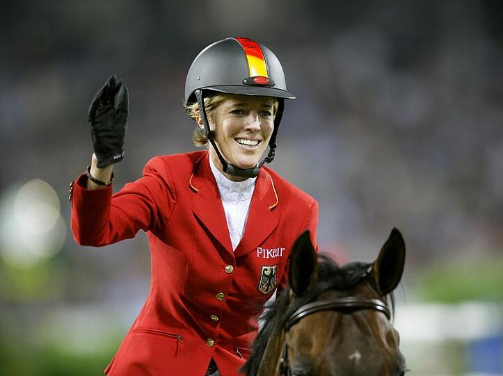 In diesem Jahr reitet sie nicht durch die Münchner Olympiahalle - denn Meredith Michaels-Beerbaum ist schwanger.