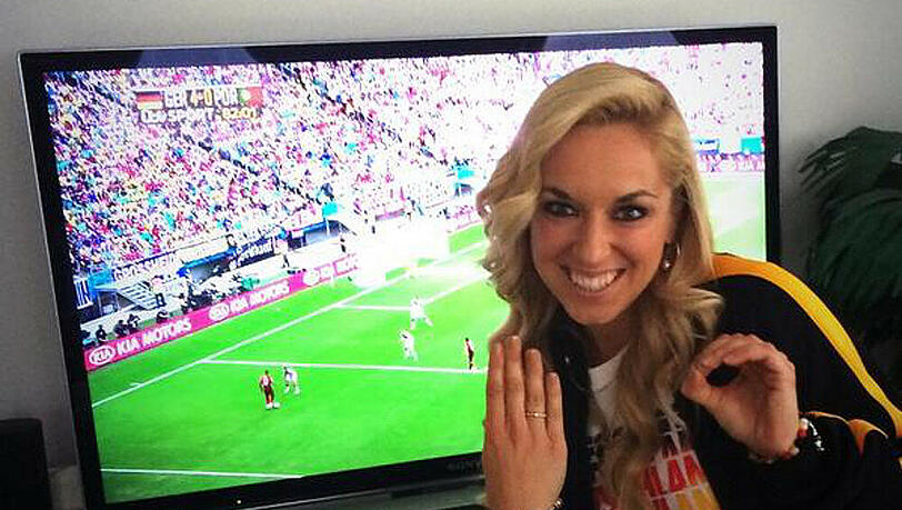 Sabine Lisicki freut sich über das 4:0 Sabine Lisicki freut sich über das 4:0