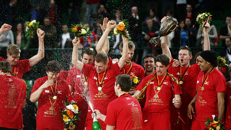 So jubelte Generali Haching nach dem Triumph im Pokal.