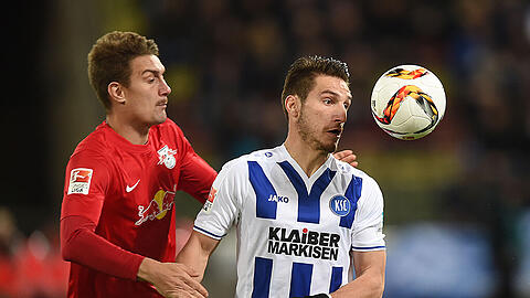 RB Leipzig konnte sich mit 1:0 gegen den Karlsruher SC durchsetzen.