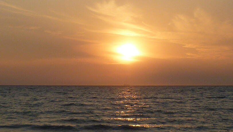 Sonnenuntergang in San Vincenzo. Sonnenuntergang in San Vincenzo.
