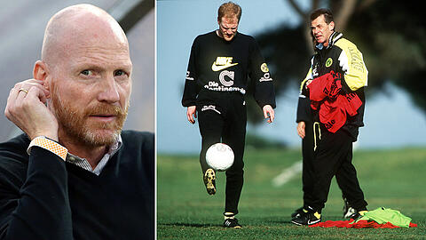 In den Neunzigern waren sie gemeinsam bei Borussia Dortmund erfolgreich: Spieler Sammer und Trainer Hitzfeld, hier im Jahr 1997.