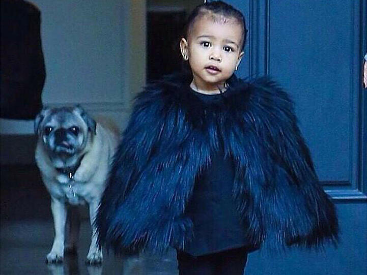 Kim Kardashian öffnet das Foto-Album: Tochter North und Hund Georgia
