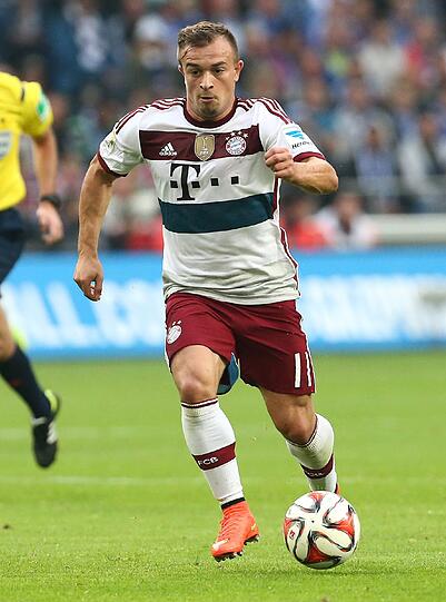 XHERDAN SHAQIRI NOTE 2
Kaum drin (78.), schon war der Ball drin. Der Schweizer erhöhte auf 7:1 (80.).
