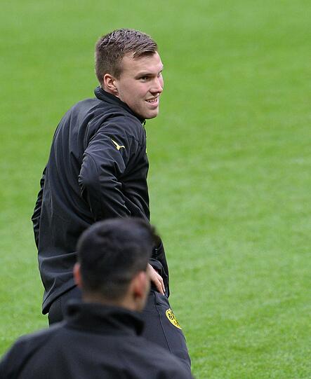 Nach der PK haben auch die Spieler des BVB ihr letzes Training vor dem großen Finale absolviert. Die Bilder