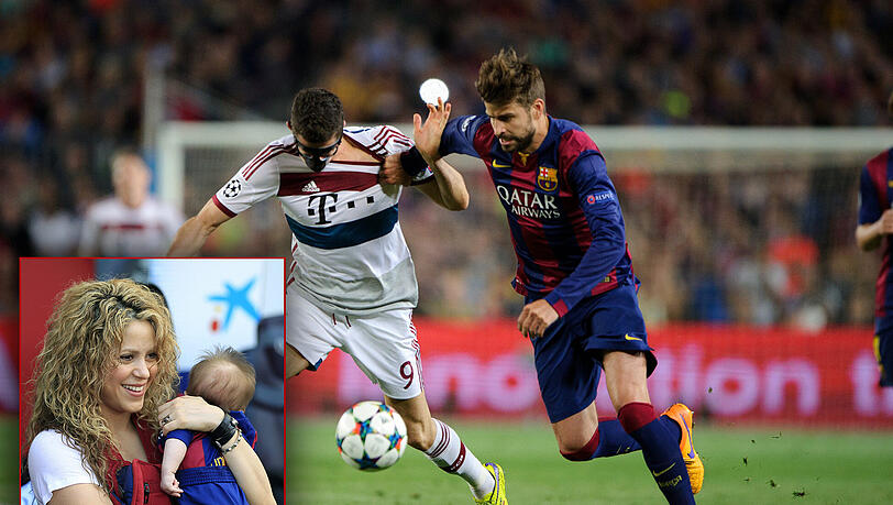 Nicht selten sitzt Shakira auf der Bühne, um ihren Gerard Piqué (r.) anzufeuern. Auch heute beim Champions-League-Rückspiel gegen den FC Bayern? Nicht selten sitzt Shakira auf der Bühne, um ihren Gerard Piqué (r.) anzufeuern. Auch heute beim Champions-League-Rückspiel gegen den FC Bayern?