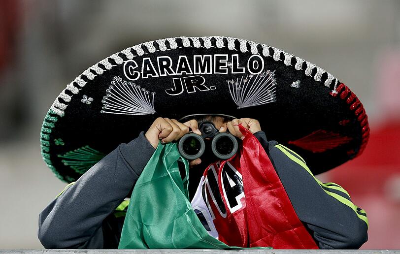 Mexiko ist neben Jamaika eine der beiden Gastmannschaften der diesjährigen Copa America. Die Fans sind gern dabei und gucken aufmerksam zu.