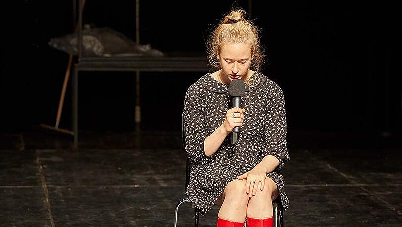 Nurit Hirschfeld in "Das Vorsprechen". Nurit Hirschfeld in "Das Vorsprechen".