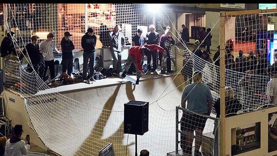 Die Rampe für die Skater.