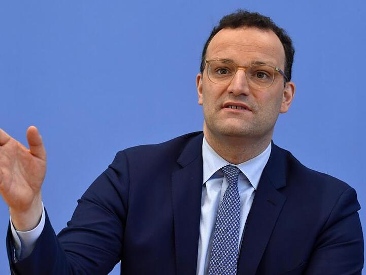 Bundesgesundheitsminister Jens Spahn (CDU) während einer Pressekonferenz.