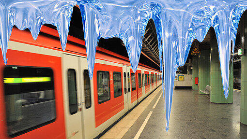 Eine Weischenstörung sorgt für Verspätungen bei der S-Bahn. Schuld sind die eisigen Temperaturen. Eine Weischenstörung sorgt für Verspätungen bei der S-Bahn. Schuld sind die eisigen Temperaturen.