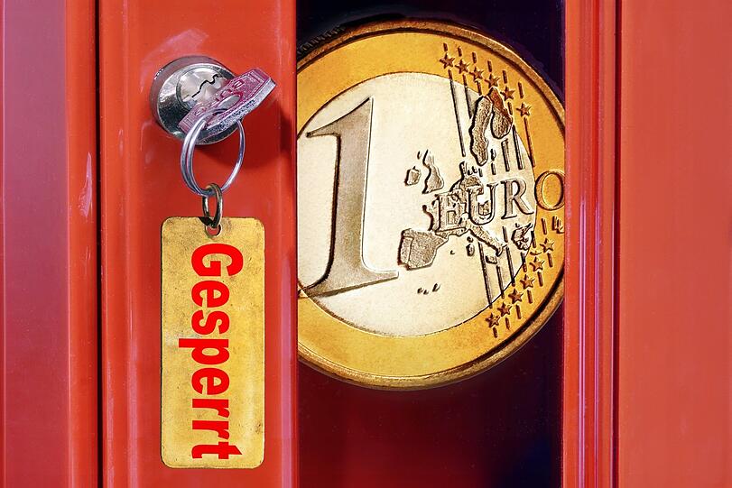 Geld, das fest eingeplant war, darf nicht ausgegeben werden - gesperrt!