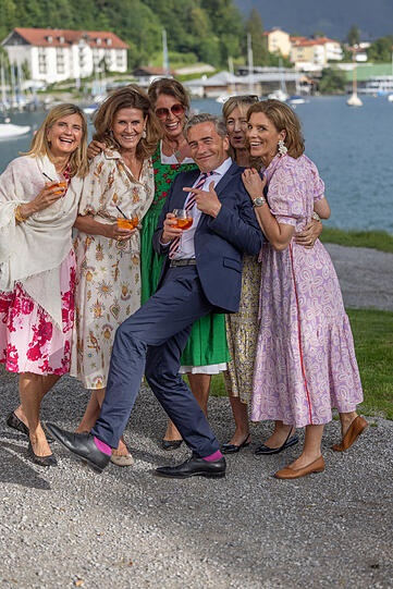 Daniela Seemann, Regine von Abercron, Sonja Scheider, Diana Wieners, Birgit Strauß, und Stefan Scheider