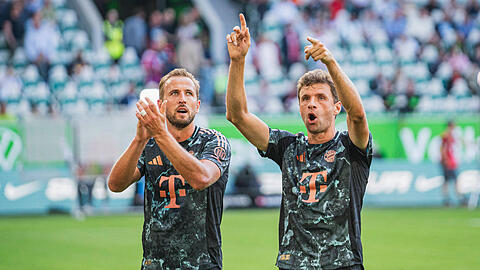 Thomas Müller und Harry Kane verstehen sich nicht nur auf dem Fußballplatz bestens.