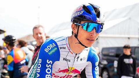 Florian Lipowitz ist bei der Katalonien-Rundfahrt aufs Podest gefahren. (Archivbild)