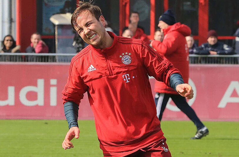 Mario Götze im Bayern-Training am Dienstag.