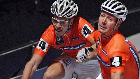 Gehen als Favoriten ins Finale: Erik Zabel und Leif Lampater.