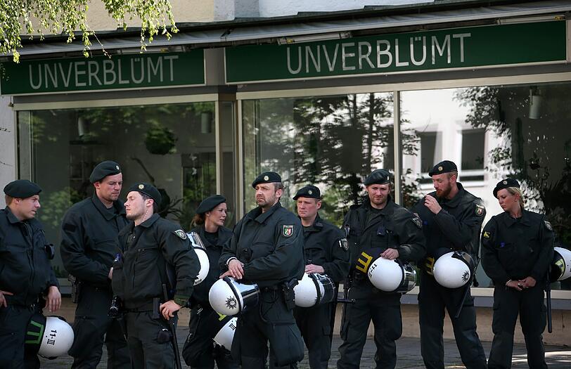 Die Bilder von der Demonstration in Garmisch.
