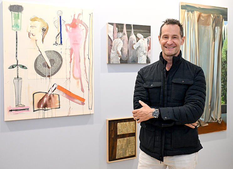 Fotograf und Autor Sebastian Copeland konnte am Eröffnungsabend die Ausstellung genießen. Er durfte schon zur Preview anwesend sein.