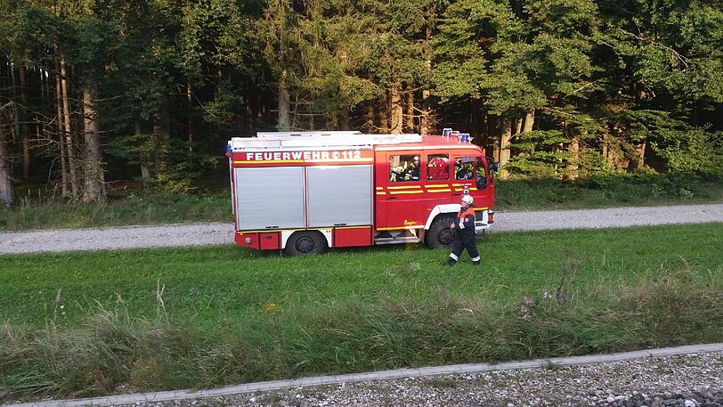 Weitere Bilder von der evakuierten BOB in der Nähe von Deisenhofen.