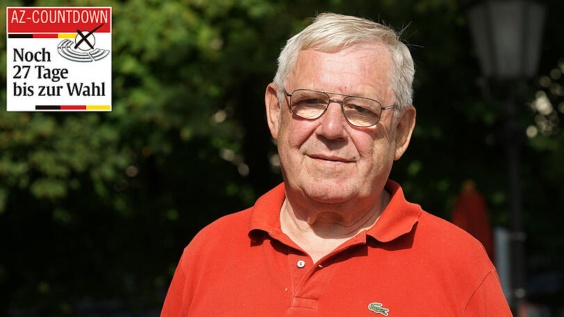 Rentner Edi Schwertl: "Ich wähle Schwarz. Ich bin für die CSU, weil mich der Politiker Franz Josef Strauß schon überzeugt hat. Er war eine bayerische Ikone. Schade, dass er nicht mehr da ist."