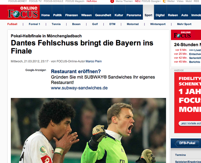 DFB-Pokal: Bayern im Halbfinale: Die Pressestimmen - FC Bayern - Abendzeitung München