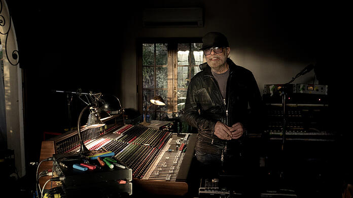 Daniel Lanois in seinem Studio in Los Angeles.