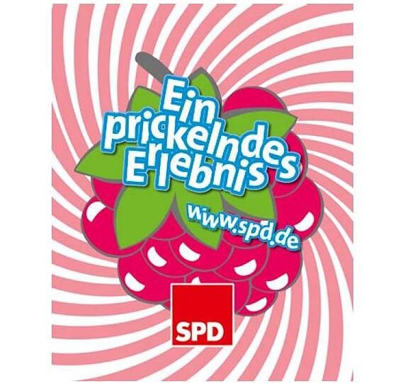 Sauer macht lustig: die SPD-Brause zum Auflösen.