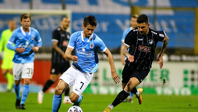 Zuletzt traf der TSV 1860 - hier mit Stefan Lex - am 30. März im Toto-Pokal-Viertelfinale auf Türkgücü und verlor mit 0:1.
