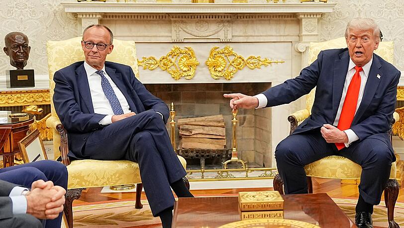 Sieht in europ&auml;ischen Spitzenpolitikern wie Friedrich Merz offensichtlich eine indirekte Gefahr f&uuml;r amerikanische Interessen: US-Pr&auml;sident Donald Trump. (Archivbild)