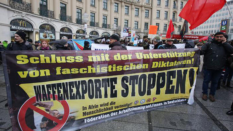 Anderes Streitthema: Die Waffenexporte der Bundesregierung