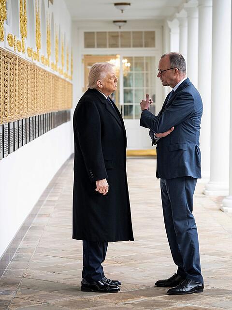 Bis vor Kurzem hatten Trump und Merz ein gutes Verh&auml;ltnis. (Archivbild)
