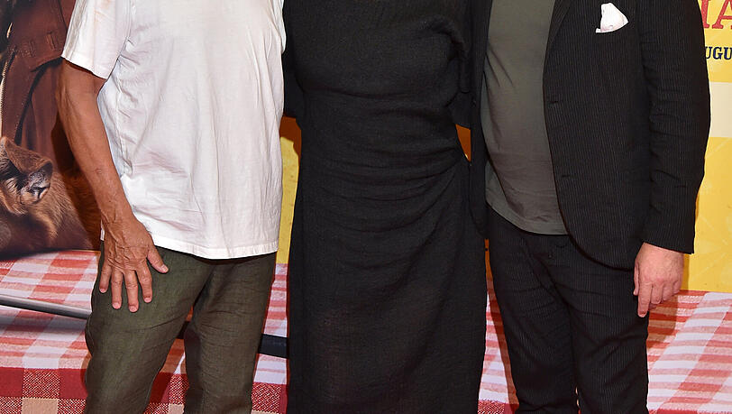 Christian Tramitz mit Rita Falk und Sebastian Bezzel Christian Tramitz mit Rita Falk und Sebastian Bezzel