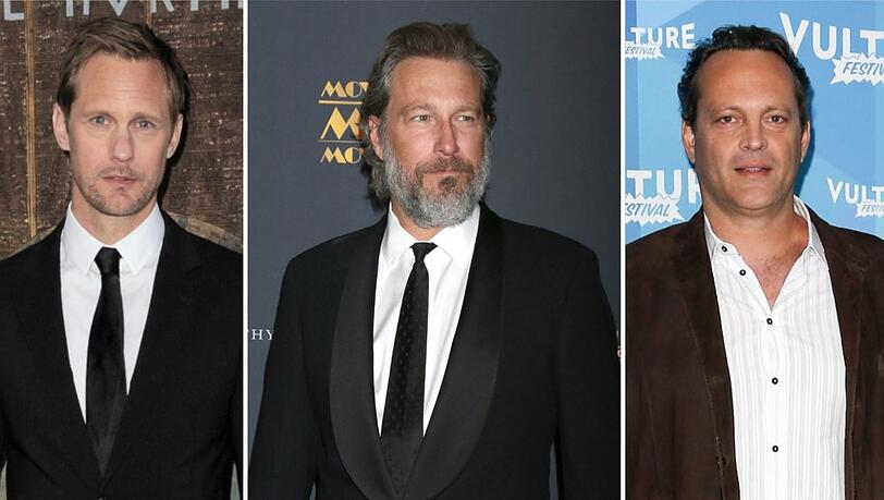 Alexander Skarsgård, John Corbett und Vince Vaughn (v.l.n.r.) besitzen alle ein Gardemaß von über 1,90 Meter.