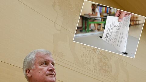 Nachdenkliche Miene: Horst Seehofer konnte die Volksbefragungen (nicht zu verwechseln mit Volks-begehren und -entscheiden) nicht durchbringen.