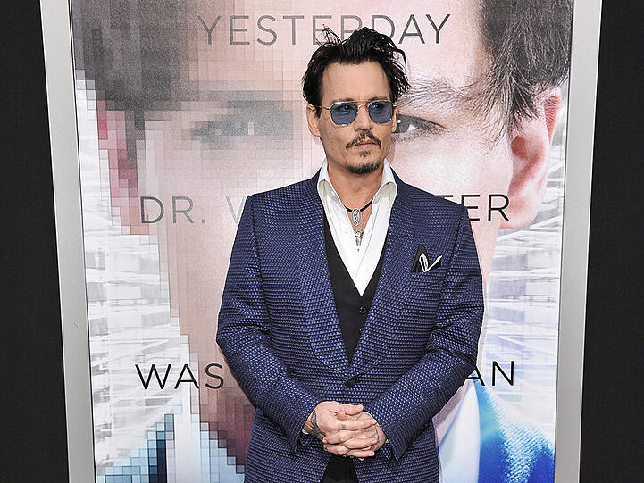 Johnny Depp auf der Premiere von "Transcendence"