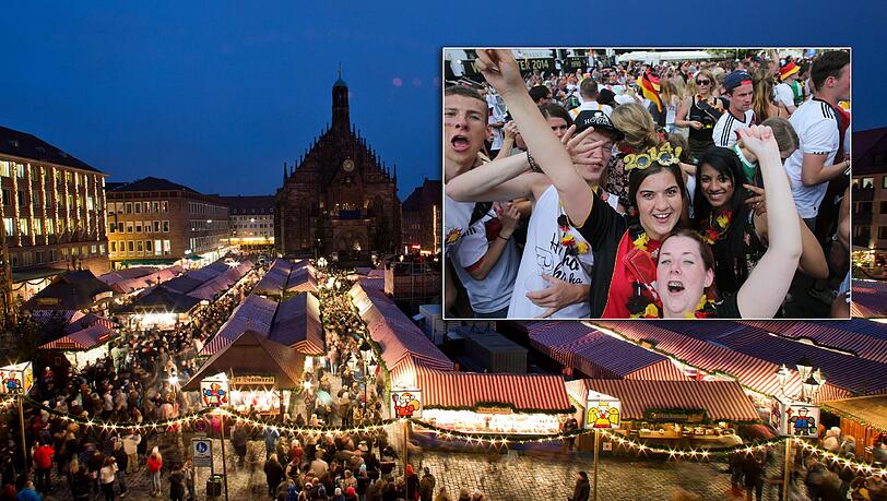 Leinwände und Massen von Fußballfans wird es auf dem berühmten Nürnberger Christkindlesmarkt nicht geben. Leinwände und Massen von Fußballfans wird es auf dem berühmten Nürnberger Christkindlesmarkt nicht geben.