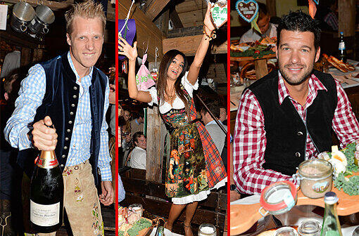Zum Ende des Oktoberfests trifft sich die Prominenz noch einmal in Käfers Wiesn-Schänke und macht Party. Klicken Sie durch die Bilderstrecke.