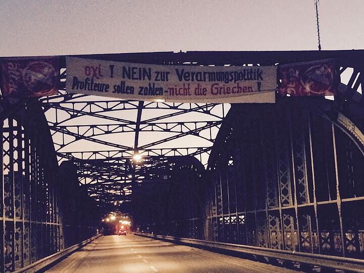 Die Hackerbrücke am Freitag am frühen Morgen.