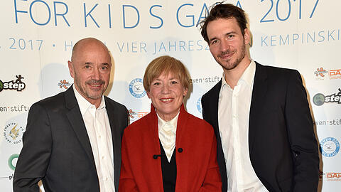Christian Neureuther, Rosi Mittermaier und Felix Neureuther im Jahr 2017.