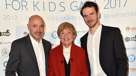 Christian Neureuther, Rosi Mittermaier und Felix Neureuther im Jahr 2017.