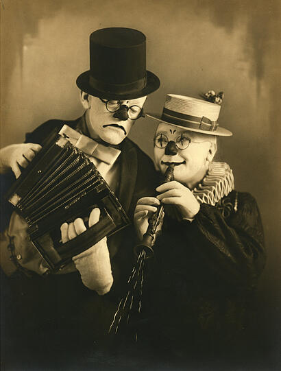 Liesl Karlstadt und Karl Valentin als Musikclowns.