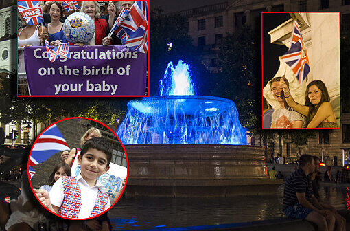 London feiert den royalen Nachwuchs - die Bilder zum Durchklicken.