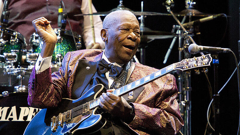 B.B. King bei einem Auftritt in Los Angeles im Jahr 2011 B.B. King bei einem Auftritt in Los Angeles im Jahr 2011