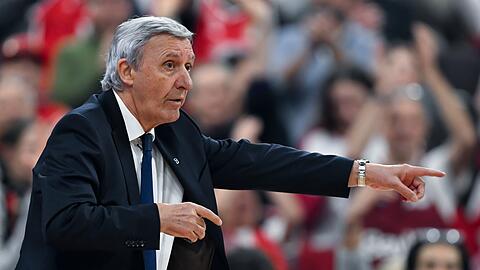 Bayern-Trainer Svetislav Pesic sah, wie sich sein Team gegen Villeurbanne offensiv stetig steigerte. (Archivbild)