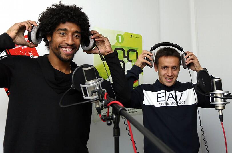 Dante und Rafinha vom FC Bayern zu Gast bei "egoFM".