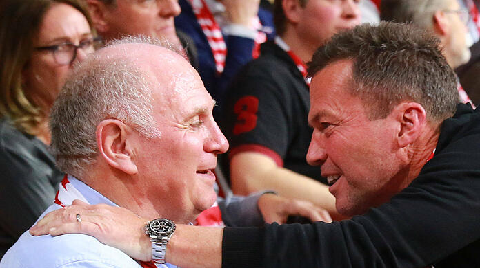 Uli Hoeneß (l.) und Lothar Matthäus.