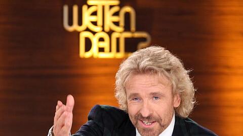 Showmaster Thomas Gottschalk moderiert die ZDF-Show "Wetten, dass..?".